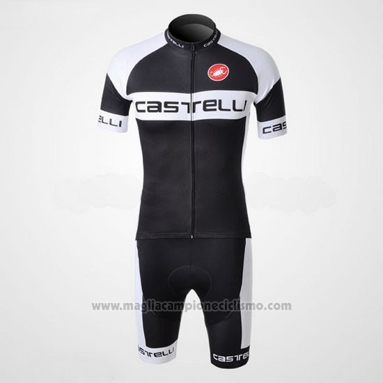 2011 Abbigliamento Ciclismo Castelli Nero Manica Corta e Salopette