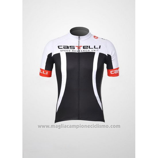 2011 Abbigliamento Ciclismo Castelli Nero e Bianco Manica Corta e Salopette