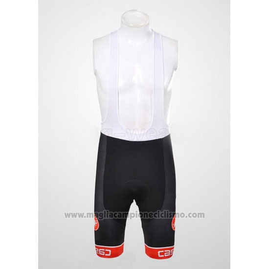 2011 Abbigliamento Ciclismo Castelli Nero e Bianco Manica Corta e Salopette