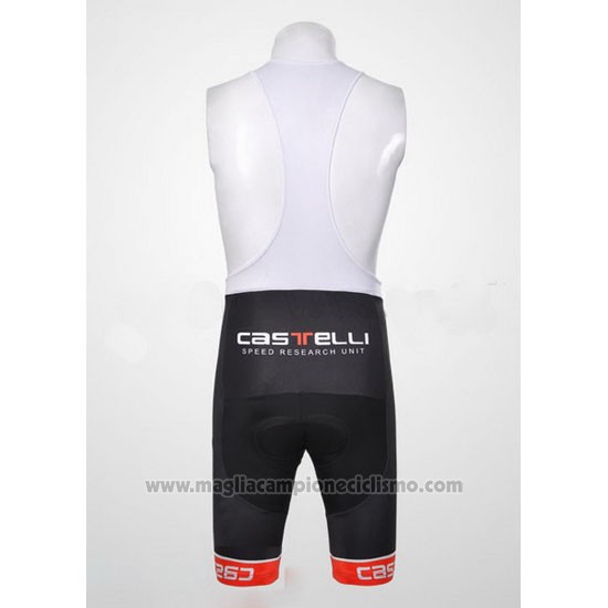 2011 Abbigliamento Ciclismo Castelli Nero e Bianco Manica Corta e Salopette