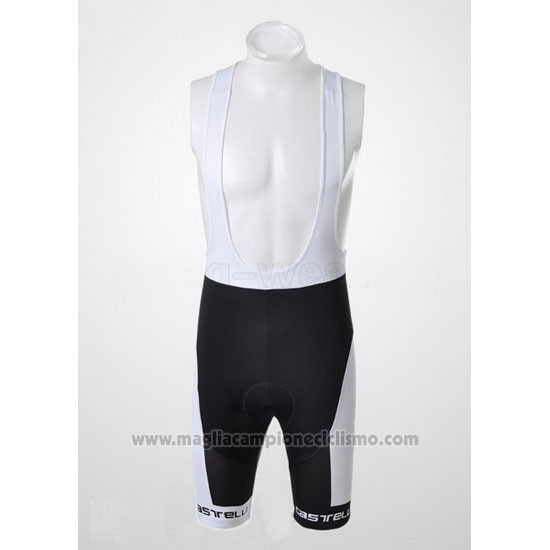 2011 Abbigliamento Ciclismo Castelli Rosso e Nero Manica Corta e Salopette