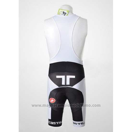 2011 Abbigliamento Ciclismo Castelli Rosso e Nero Manica Corta e Salopette