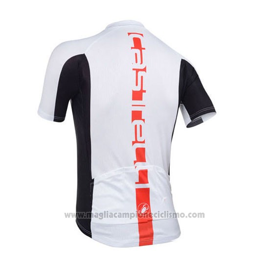 2013 Abbigliamento Ciclismo Castelli Arancione e Bianco Manica Corta e Salopette