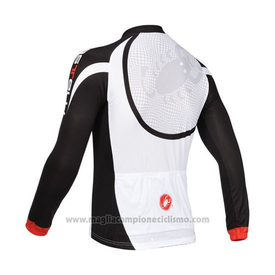 2013 Abbigliamento Ciclismo Castelli Nero e Bianco Manica Lunga e Salopette