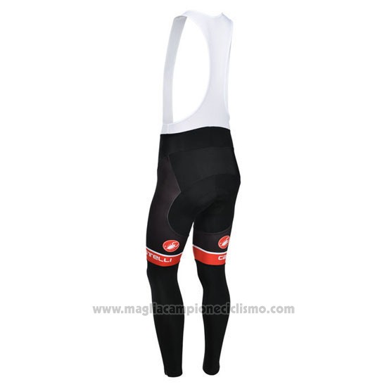 2013 Abbigliamento Ciclismo Castelli Nero e Bianco Manica Lunga e Salopette
