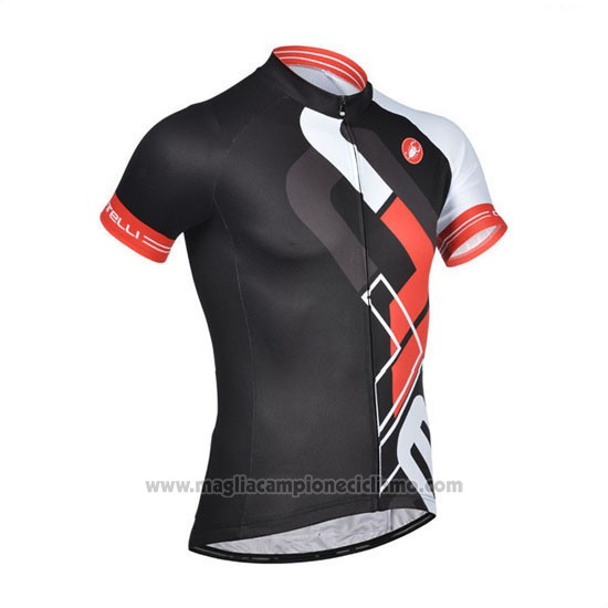 2014 Abbigliamento Ciclismo Castelli Nero Manica Corta e Salopette
