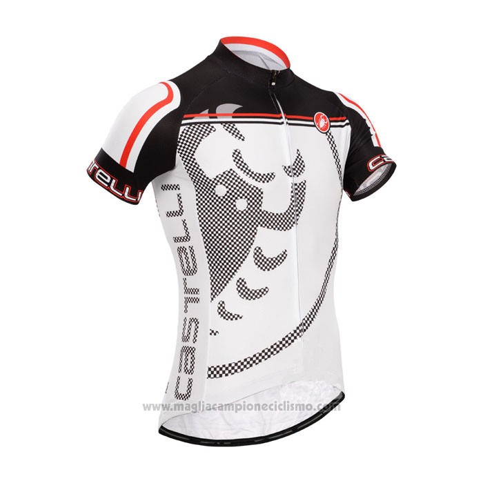 2014 Abbigliamento Ciclismo Castelli Nero e Grigio Manica Corta e Salopette