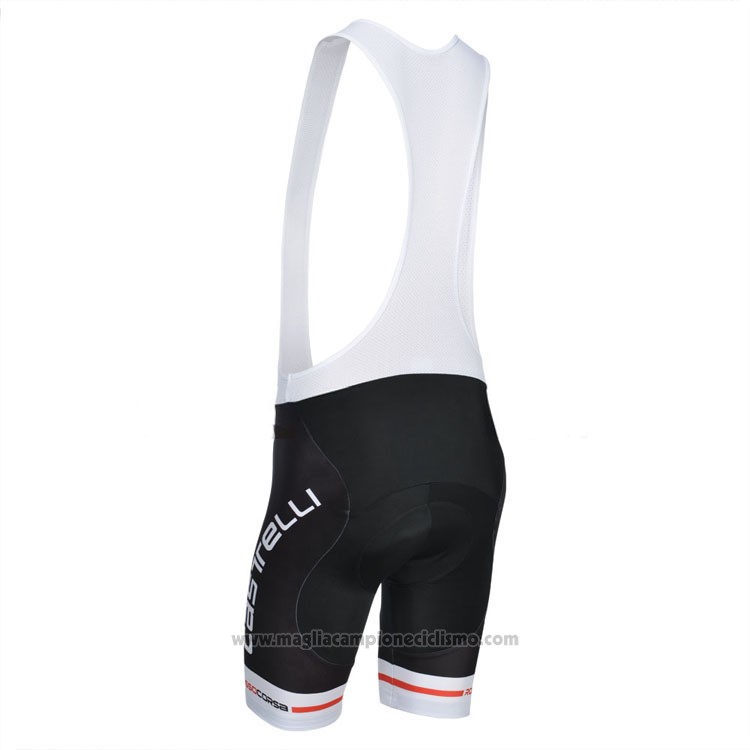 2014 Abbigliamento Ciclismo Castelli Nero e Grigio Manica Corta e Salopette