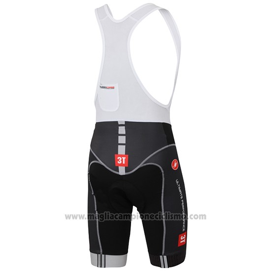 2015 Abbigliamento Ciclismo Castelli 3t Nero e Rosso Manica Corta e Salopette