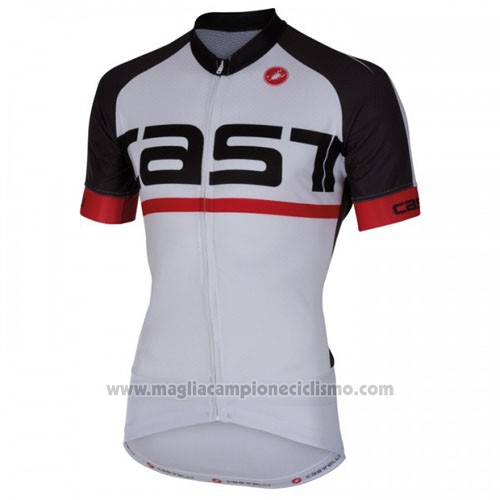 2016 Abbigliamento Ciclismo Castelli Bianco Manica Corta e Salopette