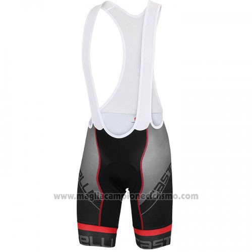 2016 Abbigliamento Ciclismo Castelli Bianco Manica Corta e Salopette