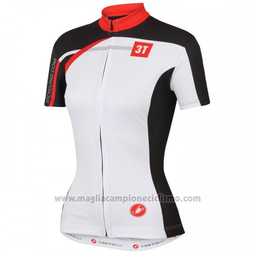 2016 Abbigliamento Ciclismo Castelli Bianco Rosso Manica Corta e Salopette
