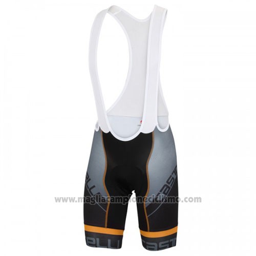2016 Abbigliamento Ciclismo Castelli Blu Nero Manica Corta e Salopette