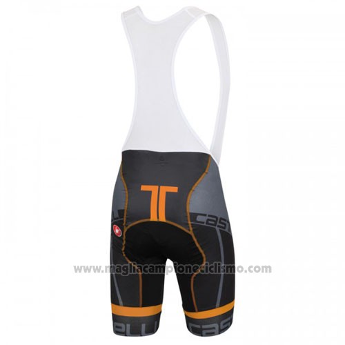 2016 Abbigliamento Ciclismo Castelli Blu Nero Manica Corta e Salopette