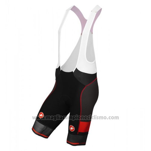 2016 Abbigliamento Ciclismo Castelli Nero Manica Corta e Salopette