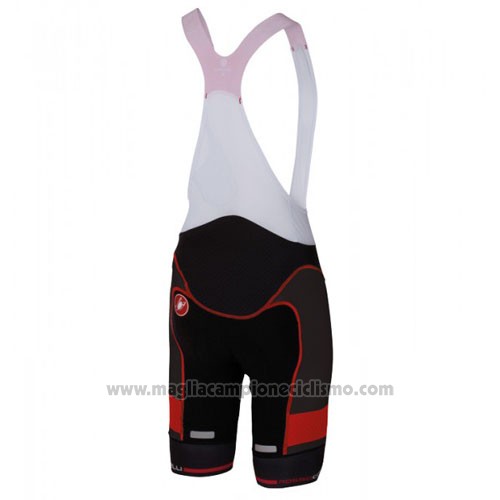 2016 Abbigliamento Ciclismo Castelli Nero Manica Corta e Salopette