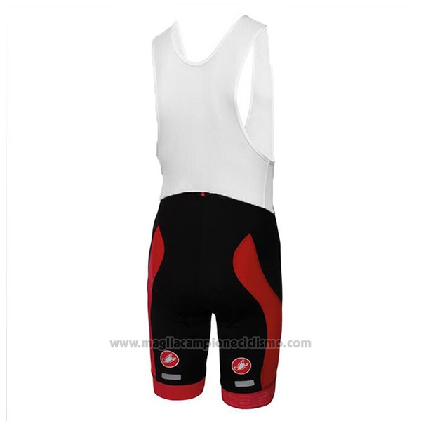 2017 Abbigliamento Ciclismo Castelli Bianco Manica Corta e Salopette