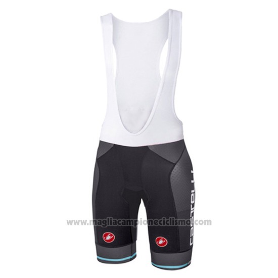 2017 Abbigliamento Ciclismo Castelli Chiaro Nero Manica Corta e Salopette