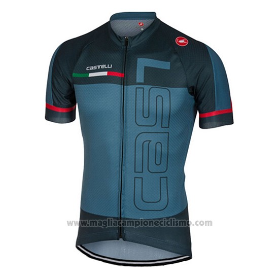 2017 Abbigliamento Ciclismo Castelli Verde Militare Manica Corta e Salopette
