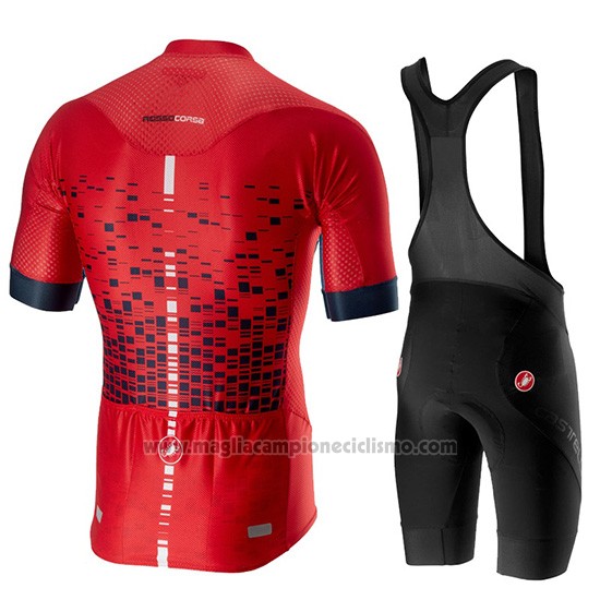2019 Abbigliamento Ciclismo Castelli Climber's 2.0 Rosso Manica Corta e Salopette