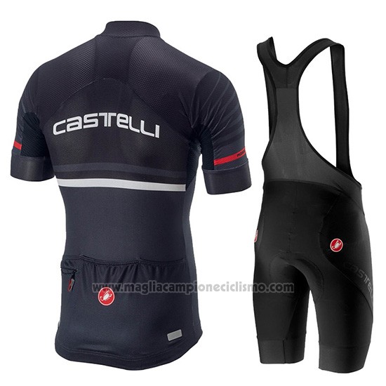 2019 Abbigliamento Ciclismo Castelli Free AR 4.1 Nero Manica Corta e Salopette