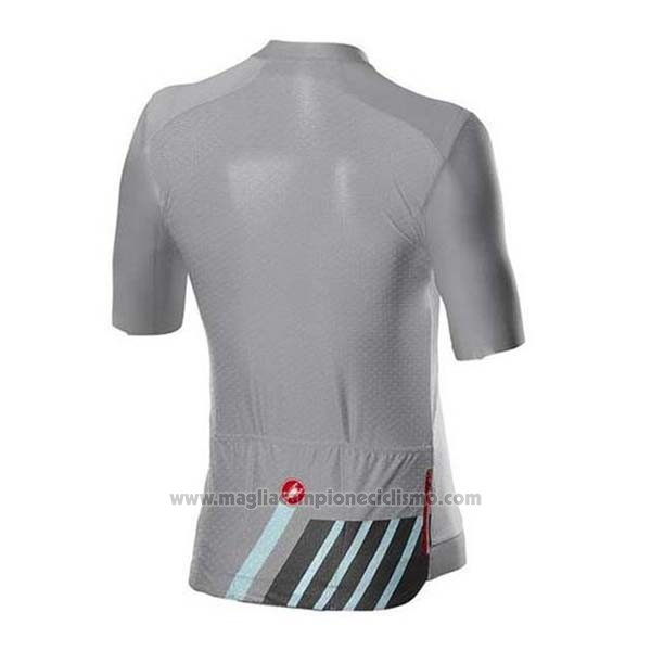 2020 Abbigliamento Ciclismo Castelli Grigio Nero Manica Corta e Salopette