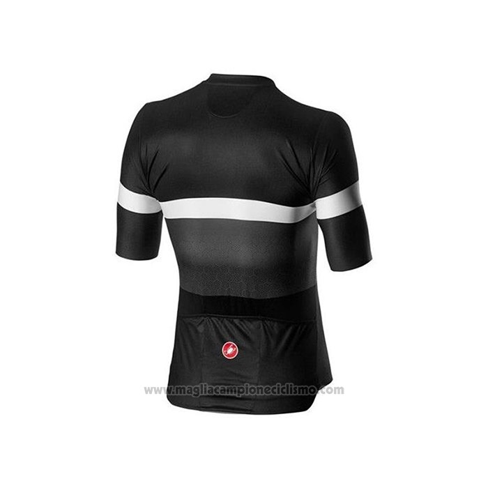 2020 Abbigliamento Ciclismo Castelli Nero Bianco Manica Corta e Salopette