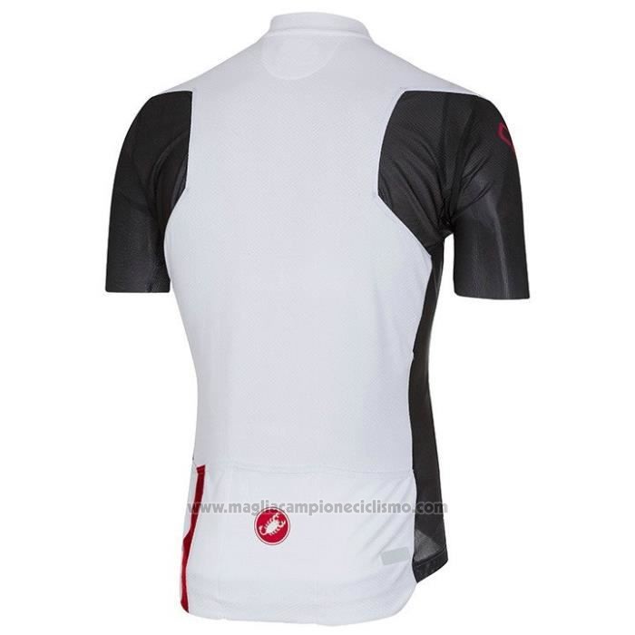 2020 Abbigliamento Ciclismo Castelli Nero Bianco Rosso Manica Corta e Salopette