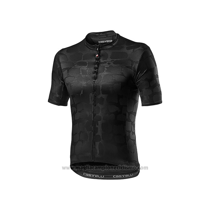 2021 Abbigliamento Ciclismo Castelli Aceso Nero Manica Corta e Salopette