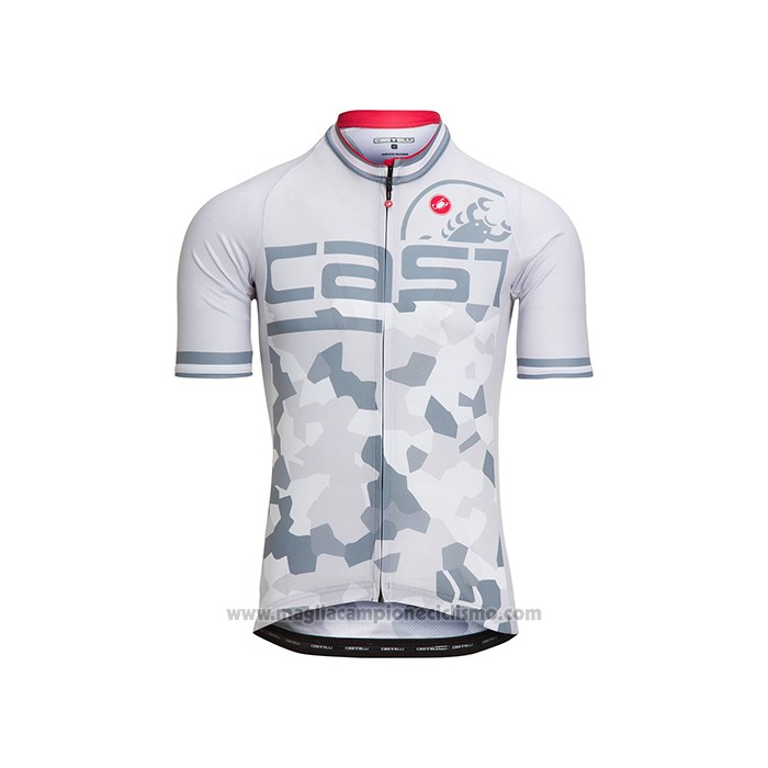2021 Abbigliamento Ciclismo Castelli Bianco Grigio Manica Corta e Salopette