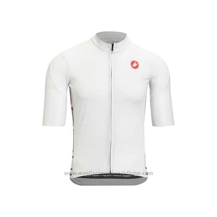 2021 Abbigliamento Ciclismo Castelli Bianco Manica Corta e Salopette