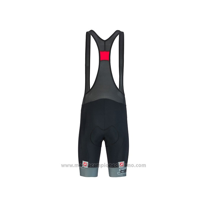 2021 Abbigliamento Ciclismo Castelli Grigio Blu Manica Corta e Salopette