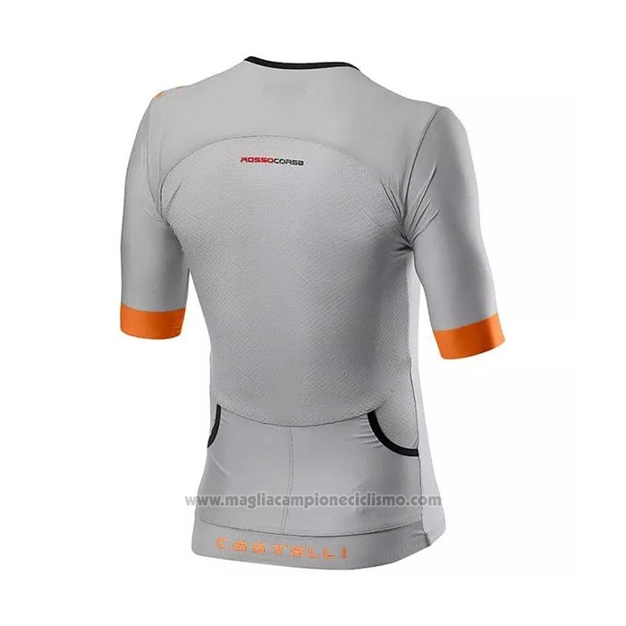 2021 Abbigliamento Ciclismo Castelli Grigio Manica Corta e Salopette
