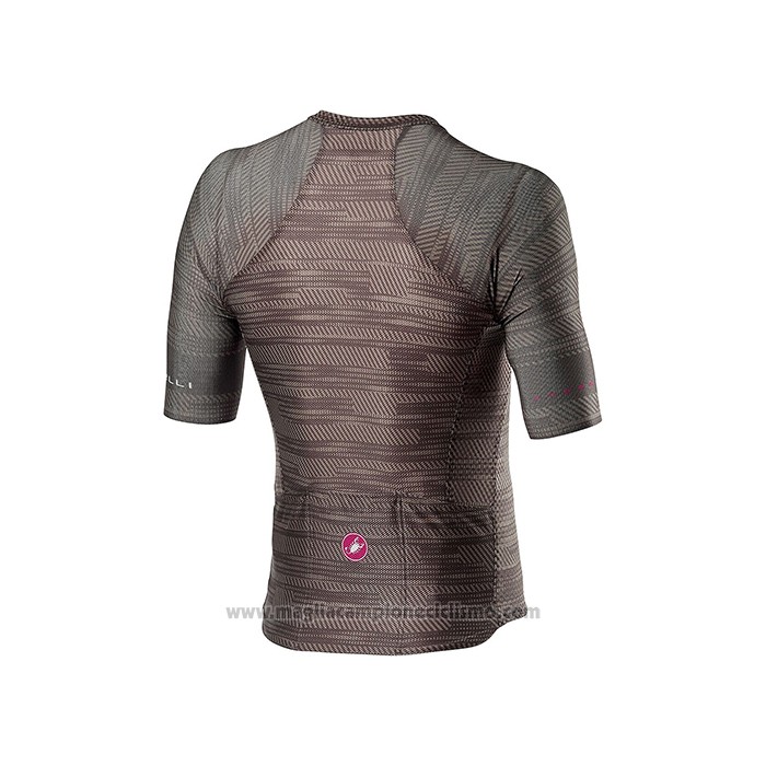 2021 Abbigliamento Ciclismo Castelli Marrone Manica Corta e Salopette