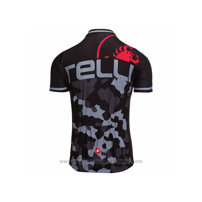 2021 Abbigliamento Ciclismo Castelli Nero Grigio Manica Corta e Salopette
