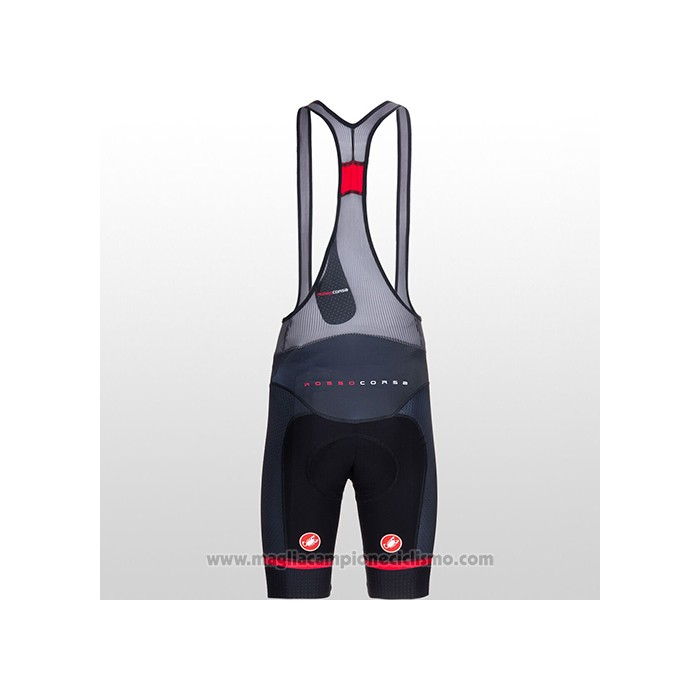2021 Abbigliamento Ciclismo Castelli Rosso Bianco Manica Corta e Salopette