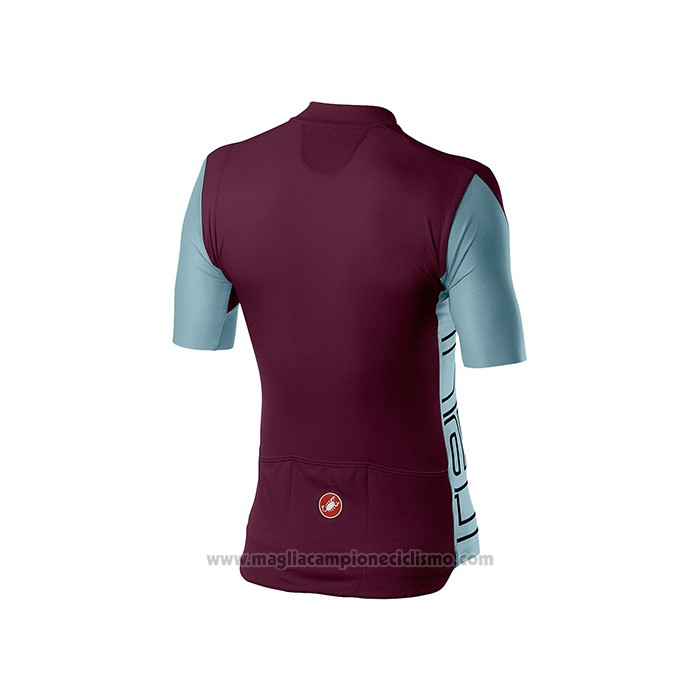 2021 Abbigliamento Ciclismo Castelli Spento Viola Manica Corta e Salopette