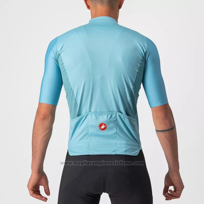 2022 Abbigliamento Ciclismo Castelli Azzurro Grigio Manica Corta e Salopette