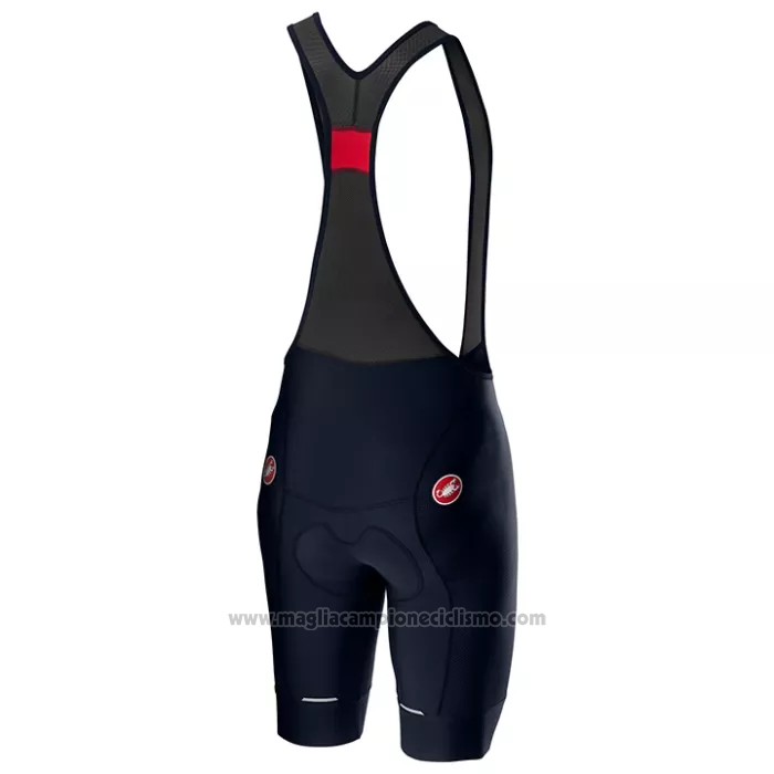 2022 Abbigliamento Ciclismo Castelli Azzurro Grigio Manica Corta e Salopette