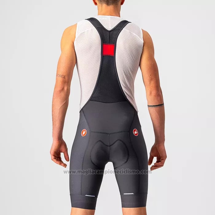 2022 Abbigliamento Ciclismo Castelli Bianco Grigio Manica Corta e Salopette