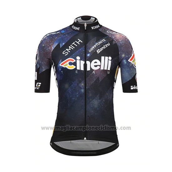 2018 Abbigliamento Ciclismo Cinelli Nero Manica Corta e Salopette