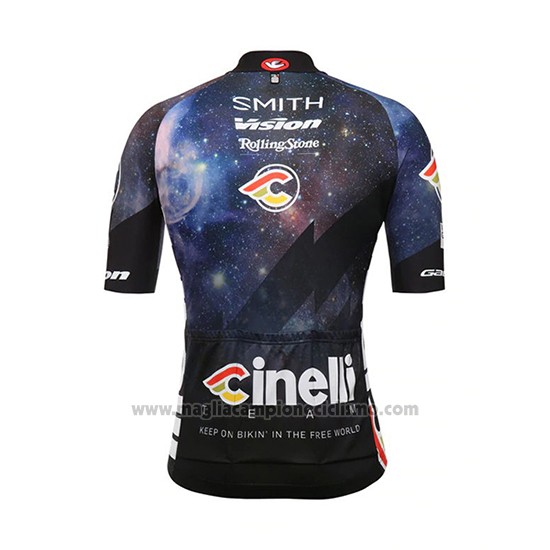 2018 Abbigliamento Ciclismo Cinelli Nero Manica Corta e Salopette