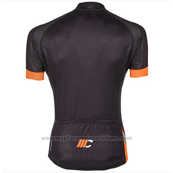 2018 Abbigliamento Ciclismo Cipollini Easy Nero e Arancione Manica Corta e Salopette