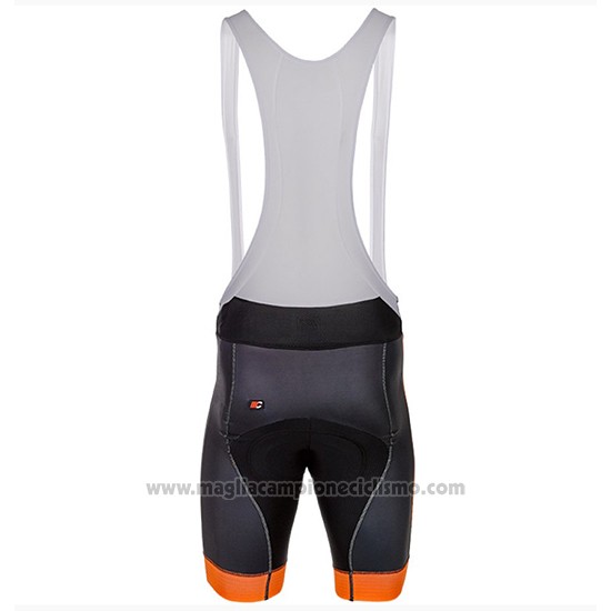 2018 Abbigliamento Ciclismo Cipollini Easy Nero e Arancione Manica Corta e Salopette
