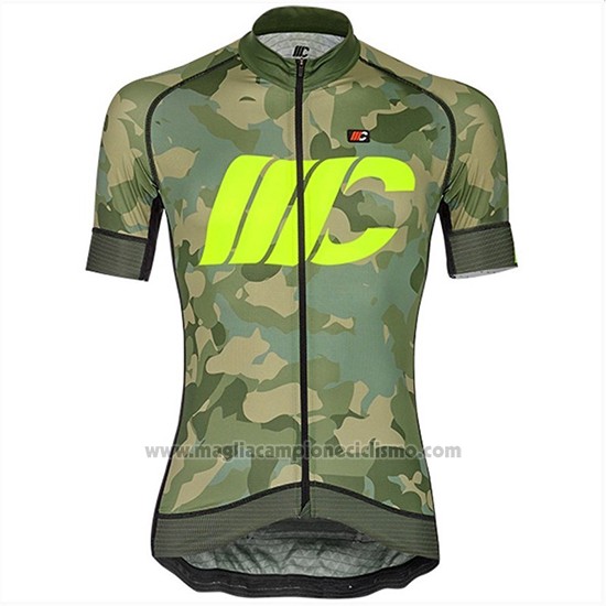 2018 Abbigliamento Ciclismo Cipollini Prestig Camo Camuffamento Verde Manica Corta e Salopette