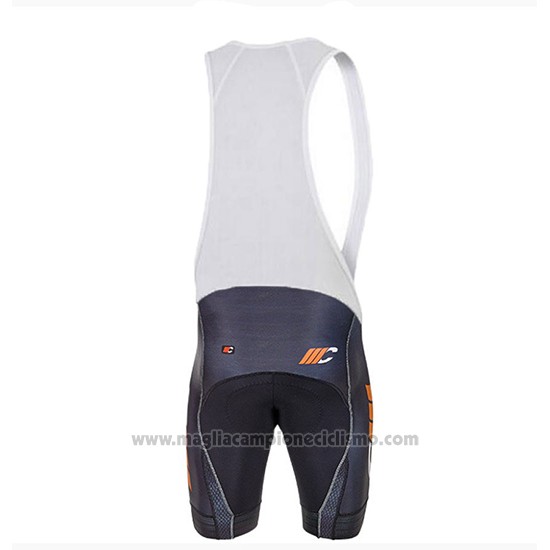 2018 Abbigliamento Ciclismo Cipollini Shading Bianco Nero e Arancione Manica Corta e Salopette