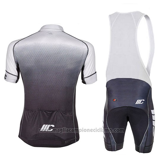 2018 Abbigliamento Ciclismo Cipollini Shading Grigio Manica Corta e Salopette