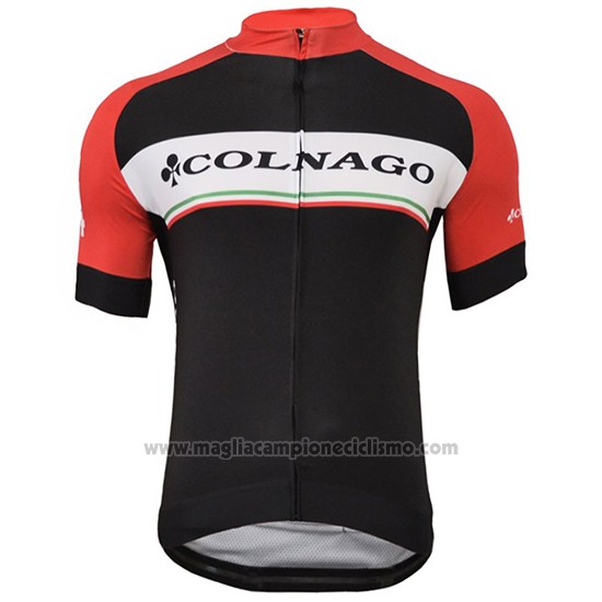 2019 Abbigliamento Ciclismo Colnago Bianco Nero Rosso Manica Corta e Salopette