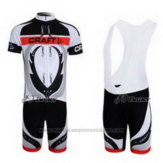 2011 Abbigliamento Ciclismo Craft Bianco e Grigio Manica Corta e Salopette