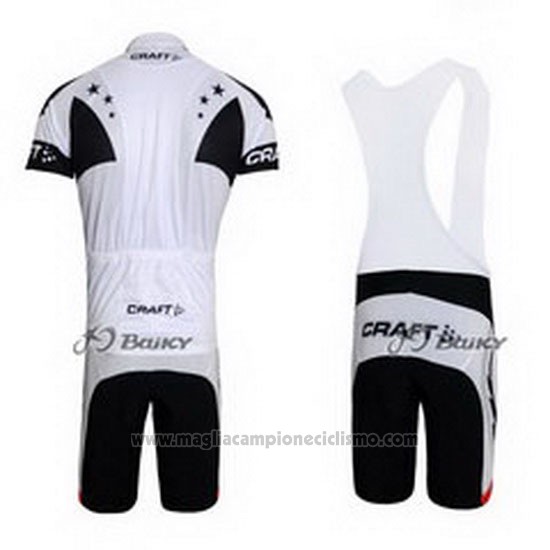 2011 Abbigliamento Ciclismo Craft Bianco e Grigio Manica Corta e Salopette